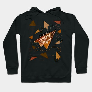 ORANGE PAPER AIRPLANES | SEE YOU IN THE FUNNY PAPERS Hoodie